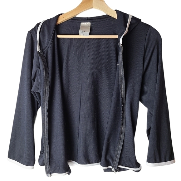 Nike vintage black white long-sleeved  track jacket - Picture 3 of 8